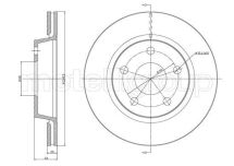 Тормозной диск задн. 100 quattro 86-