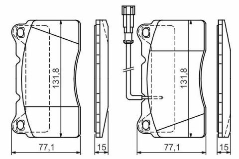 Колодки гальмівні (передні) Alfa Romeo 159/166/Spider 98-11 (Brembo)