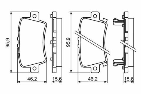 Колодки тормозные (задние) Honda Civic 1.4-2.2 05-