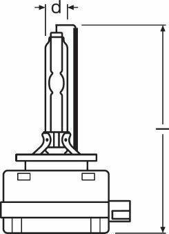 Автомобильная лампа OSRAM COOL BLUE INTENSE 2 шт.  D3S PK32d-5 12V 35W 7000K 3200 lm