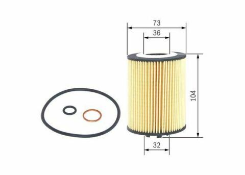 Фильтр масляный BMW 5 (E60)/6 (E60)/X5 (E53) 3.6-4.8i 01-10 (N62)