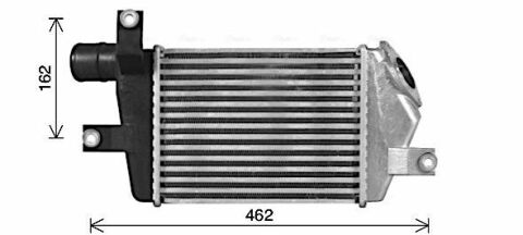 Интеркулер L200/TRITON 2.5 DI-D 05- MITSUBISHI