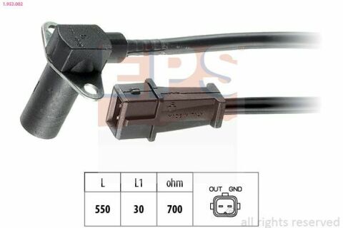 EPS FIAT Датчик обертів двигуна TIPO 2.0 90- EPS FIAT Датчик обертів двигуна TIPO 2.0 90-