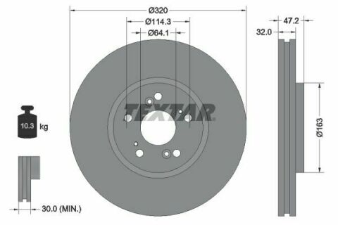 Диск гальмівний (передній) Honda Accord VIII/IX 08- (320x32) Диск гальмівний (передній) Honda Accord VIII/IX 08- (320x32)
