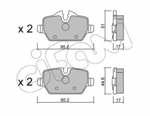 Тормозные колодки зад. BMW 3(E90)/1(E81) 04-13 (TRW)