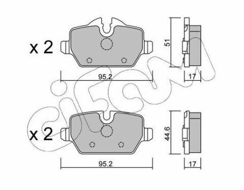 Тормозные колодки зад. BMW 3(E90)/1(E81) 04-13 (TRW)