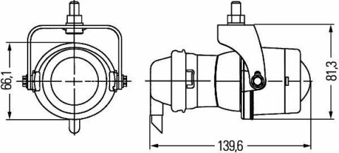 HELLA Фара галогеновая 12V H3 MICRO