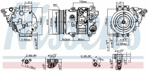 Компресор кондиціонера CAMRY Ліфтбек 2.5 11- TOYOTA