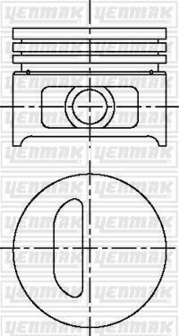 Поршень с кольцами і пальцем (размер отв. 75.8 / std) renault clio, 1,2 -98 (4ц.) (e5f a 710 / e7f 708 ) Поршень с кольцами і пальцем (размер отв. 75.8 / std) renault clio, 1,2 -98 (4ц.) (e5f a 710 / e7f 708 )