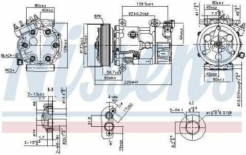 Компрессор кондиционера BERLINGO, C3 II, C4, PEUGEOT, DS CITROEN