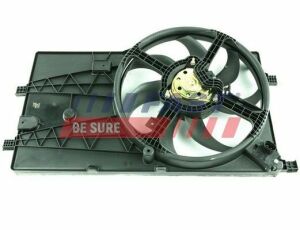 Вентилятор основного радіатора комплект D390 7 лопатей 2 піна FIAT Fiorino 07-, Qubo 08-19; PEUGEOT Bipper 08-17; CITROEN Nemo 08-17