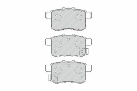 Комплект гальмівних колодок з 4 шт. дискові Комплект гальмівних колодок з 4 шт. дискові