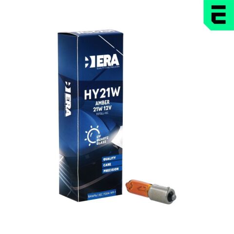 Автомобильная лампа HY21W 12V 21W BAW9s AMBER