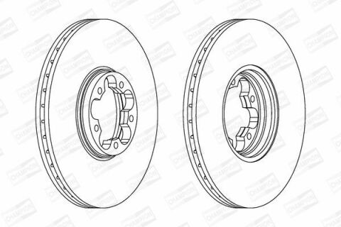 Диск гальмівний передній Transit 00-FORD