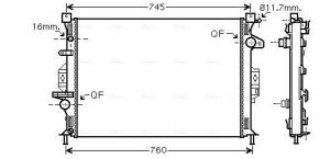 Радіатор охолодження C-Max, Focus, Galaxy, Mondeo IV, LandRover, Volvo 1.6/2.0TDCi FORD