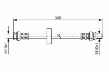 Шланг тормозной задний SMART FORTWO-07 Шланг тормозной задний SMART FORTWO-07