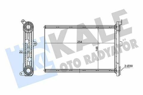 KALE BMW Радіатор опалення 1 E81/87,3 E90,X1 E84,X3 F25,X4 F26