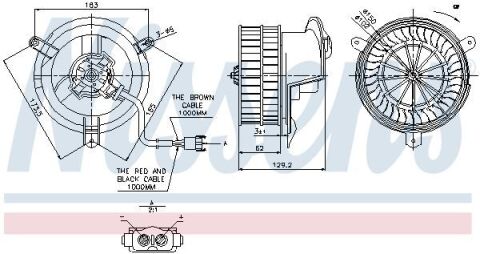 Вент.печки MB 190 W 201(82-)2.0 D(+)[OE 2018200842]