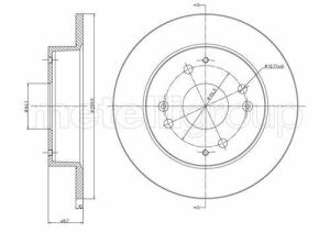 Диск тормозной (задний) Honda Accord 89-98/Civic 97-01/Rover 600 93-99 (260x10)