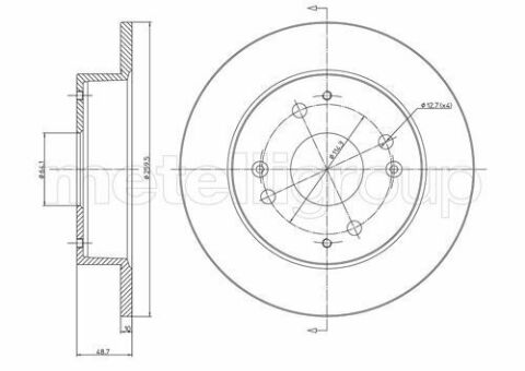 Диск тормозной (задний) Honda Accord 89-98/Civic 97-01/Rover 600 93-99 (260x10)