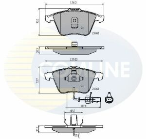 CBP11200 Comline - Гальмівні колодки до дисків