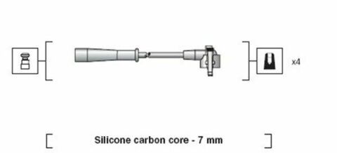 MAGNETI MARELLI Комплект высоковольтных проводов FORD ESCORT V,FIESTA III,ORION II,III [941318111038]