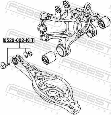 Болт із ексцентриком (рем-кт) Mazda 6 02-18