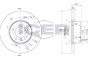 Диск гальмівний (передній) BMW 1 (F20/21) 11-/3 (E90-93/F30-31/F34) 05-/X1 09- (312x24)(з покр)(вент), фото 6 - інтерент-магазин Auto-Mechanic