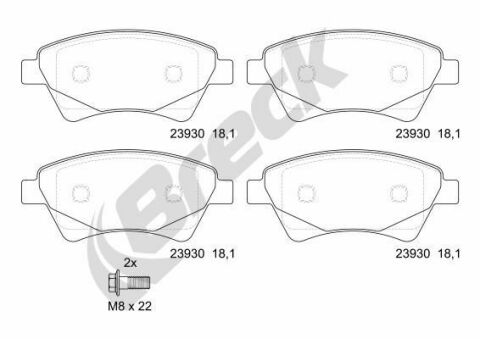 Колодки тормозные (передние) Renault Kangoo 4x4 01- (Bosch) Колодки тормозные (передние) Renault Kangoo 4x4 01- (Bosch)