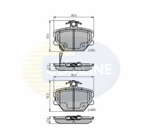 CBP31019 Comline - Тормозные колодки для дисков