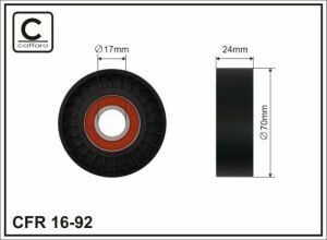 Ролик генератора VW 1.9/2.0TDI (натяжний) (70x24.5x17)