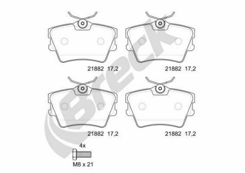 Колодки тормозные (задние) VW T4 1.9/2.5D/TDI 96- Колодки тормозные (задние) VW T4 1.9/2.5D/TDI 96-