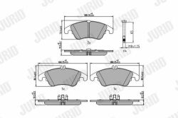 Колодки гальмові пров. DB E W212, C W204 07-