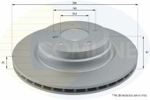 Диск гальмівний вентильований з покриттям