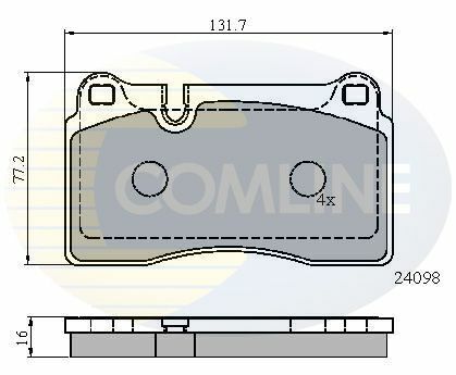 CBP01626 Comline - Тормозные колодки для дисков