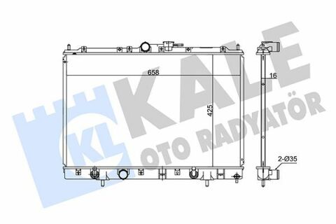 MITSUBISHI Радиатор охлаждения Pajero Pinin 1.8/2.0 99-