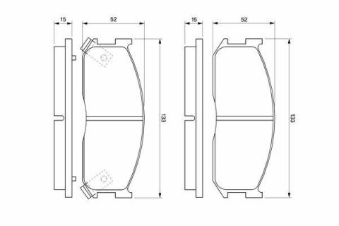 Колодки гальмівні передні E2200, ASIA мот. Hi-Topic 2.7D 05.93-12.98 MAZDA