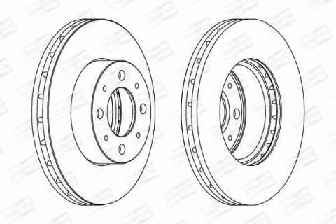 Диск тормозной передний 500 07-,Panda 04-,Ford Ka 08- FIAT