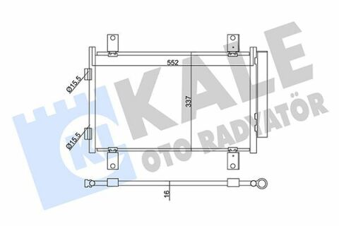 KALE CITROEN Радиатор кондиционера Jumper,Fiat Ducato,Peugeot 2.0/2.8HDI 02-