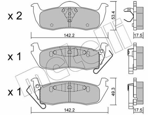 Колодки тормозные (задние) Jeep Grand Cherokee III/IV 04-/Commander 05-10