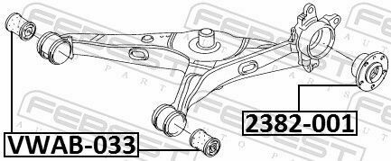 Сайлентблок заднего рычага VW T5/Multivan 03-15