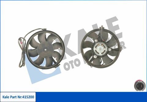 KALE VW Вентилятор радіатора Audi A4/6/8,passat,Sharan,Ford Galaxy 1.6/2.8 95-