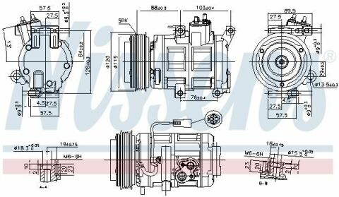 Компрессор MAZDA 3 (BL) (09-) 2.0 и 16V