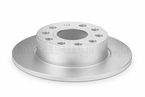 Диск тормозной (задний) Audi A3/Skoda Octavia 03-/VW Caddy/Golf 04-15 (253x10) (с покр.) (полный)