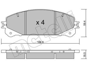 Колодки тормозные (передние) Lexus NX 14-/Toyota Rav 4 12-