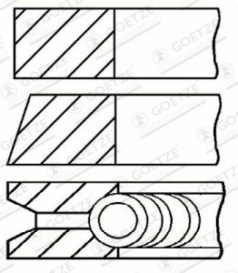 Кольца поршневые Fiat Seicento 98-10, Fiat Panda 03-12