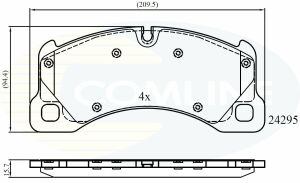 CBP06039 Comline - Тормозные колодки для дисков