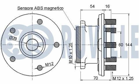 Підшипник ступиці задній Suzuki Grand Vitara 06–