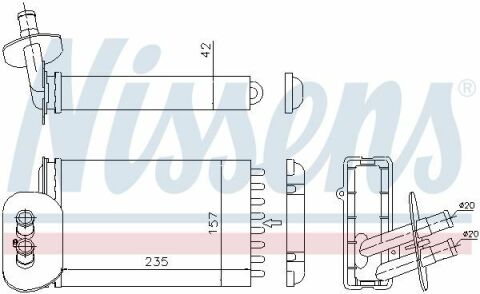 піч VW TRANSPORTER T4(90-)1.8 i(+)[OE 701.820.031]