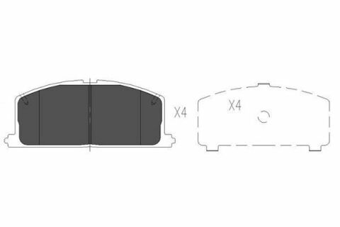 Колодки тормозные (передние) Toyota Avensis/Camry/Corolla 86-03 (Akebono)